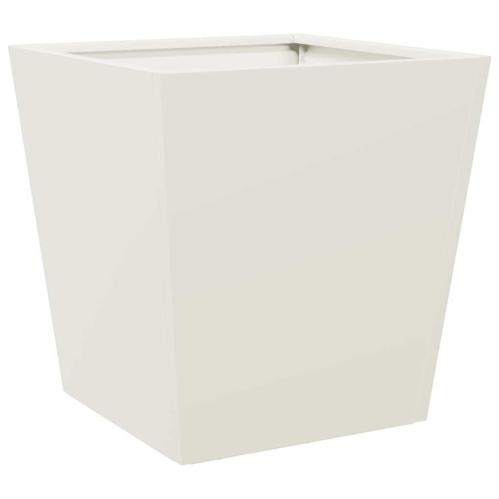 Plantenbak 40x40x40 cm staal wit is nu te koop bij PeponiXL, paradijselijk wonen!