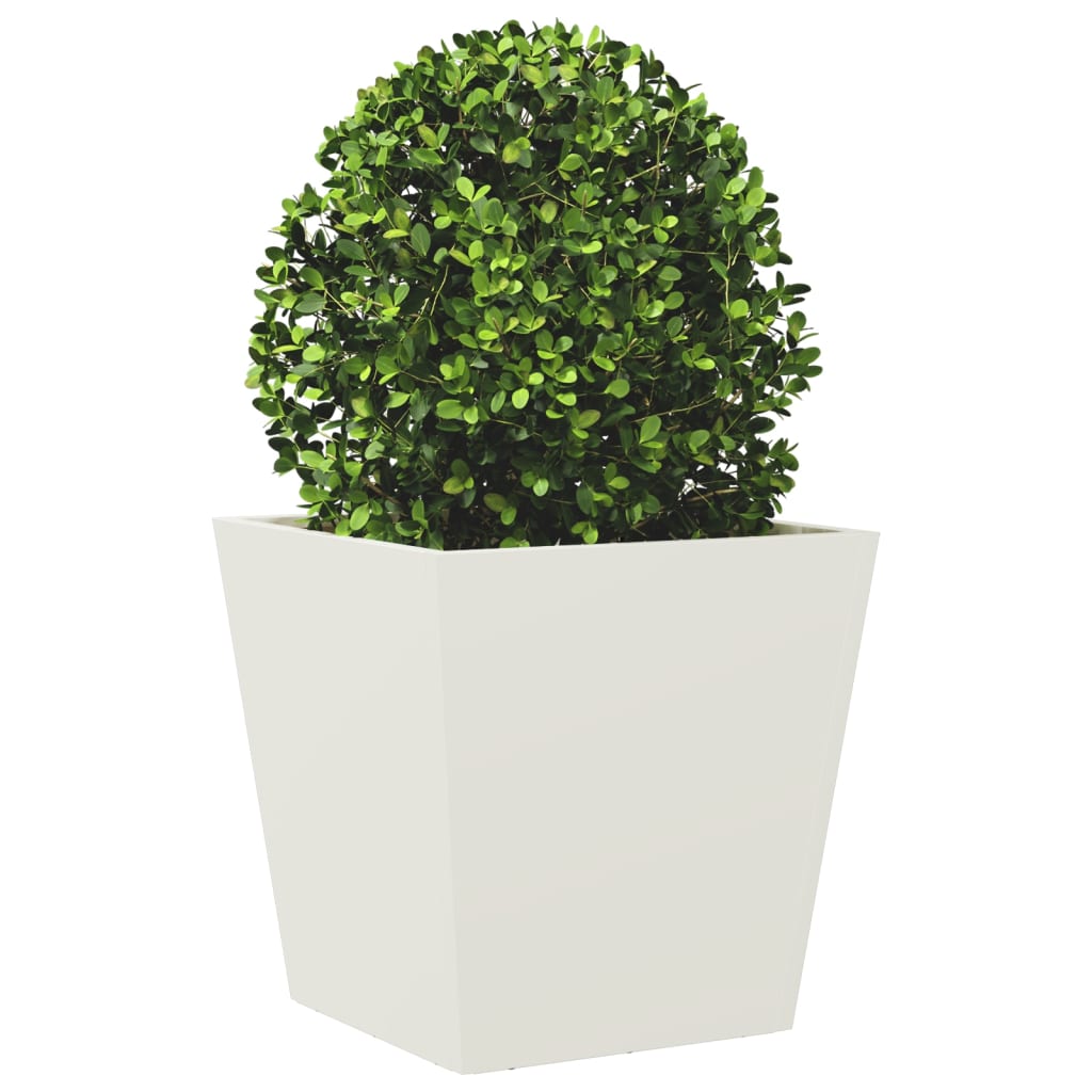 Plantenbak 40x40x40 cm staal wit is nu te koop bij PeponiXL, paradijselijk wonen!