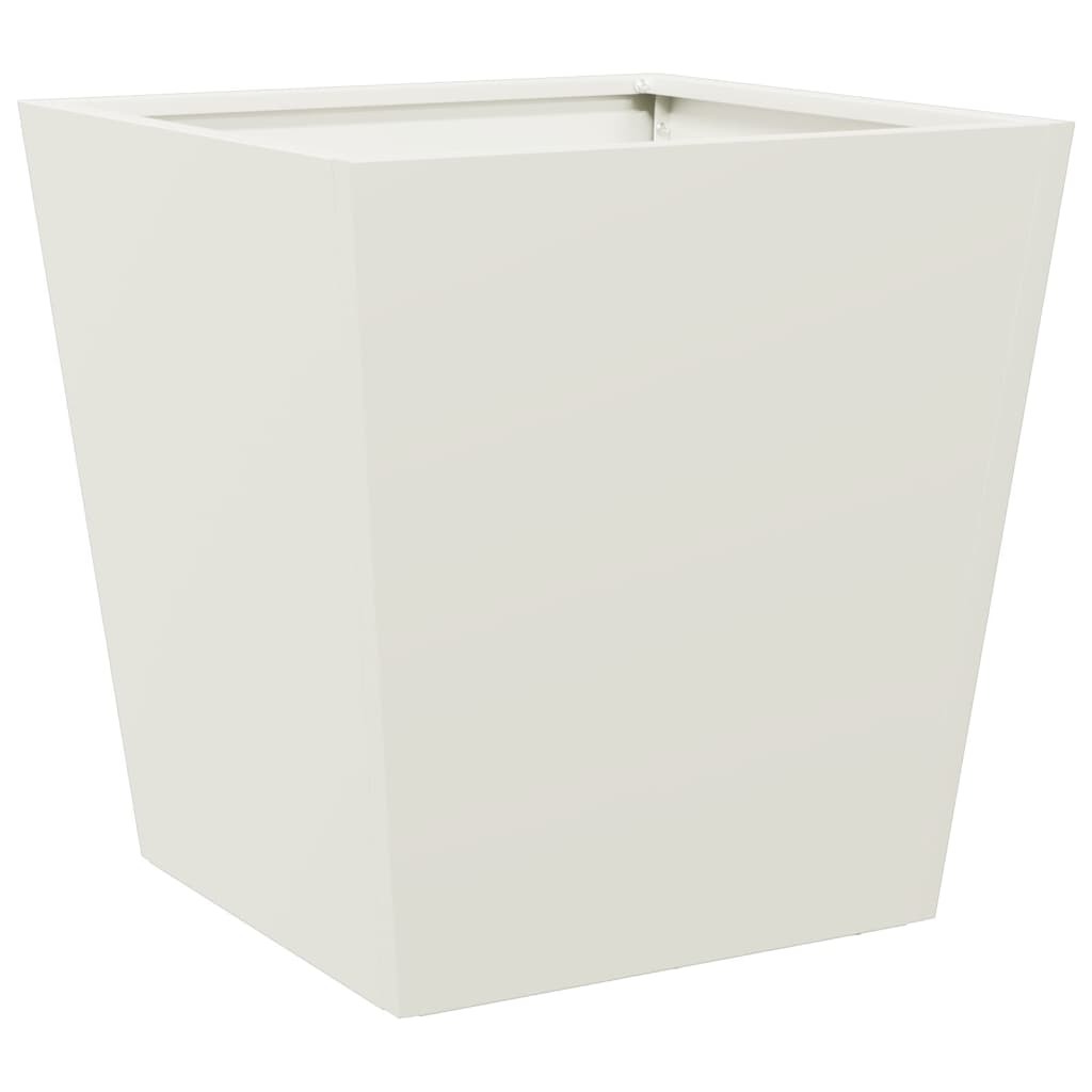 Plantenbak 40x40x40 cm staal wit is nu te koop bij PeponiXL, paradijselijk wonen!