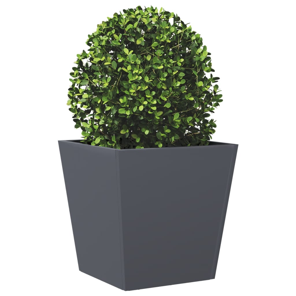 Plantenbak 40x40x40 cm staal antracietkleurig is nu te koop bij PeponiXL, paradijselijk wonen!