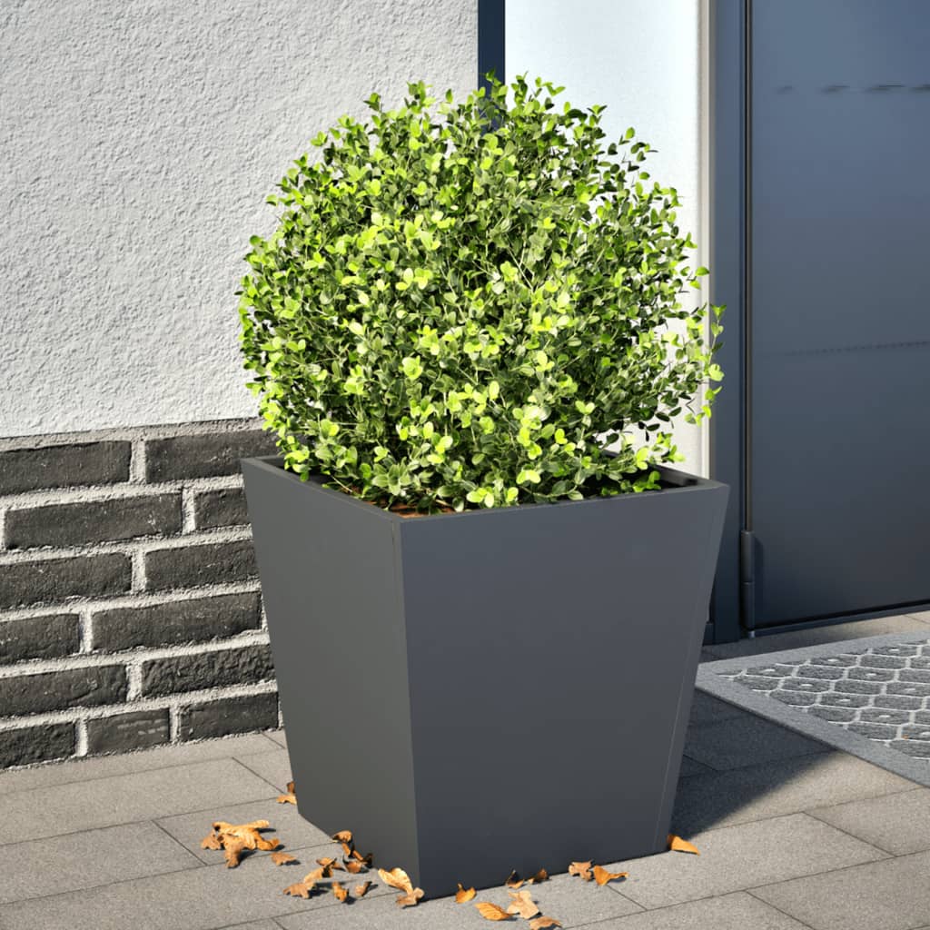 Plantenbak 40x40x40 cm staal antracietkleurig is nu te koop bij PeponiXL, paradijselijk wonen!