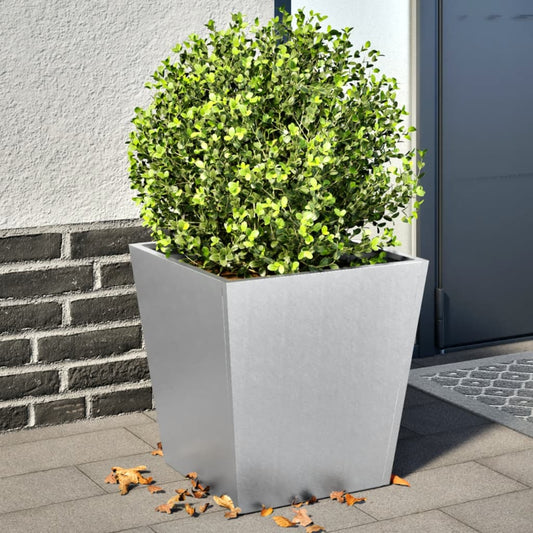 Plantenbakken 2 st 40x40x40 cm gegalvaniseerd staal is nu te koop bij PeponiXL, paradijselijk wonen!