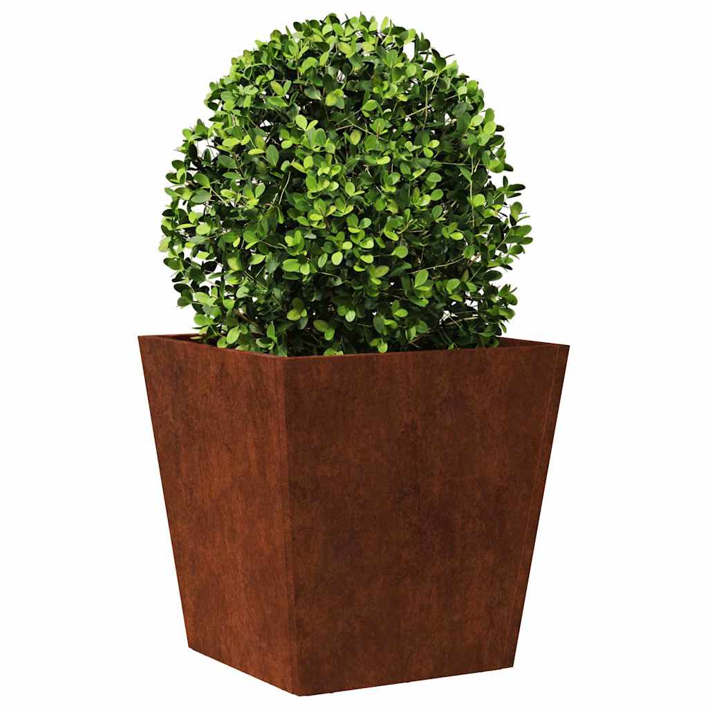 Plantenbakken 2 st 40x40x40 cm weervast staal is nu te koop bij PeponiXL, paradijselijk wonen!