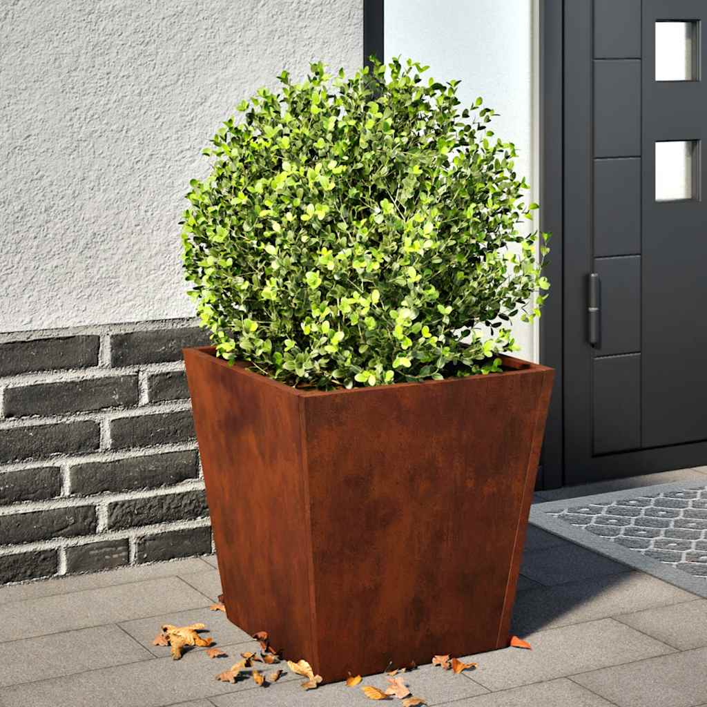 Plantenbakken 2 st 40x40x40 cm weervast staal is nu te koop bij PeponiXL, paradijselijk wonen!