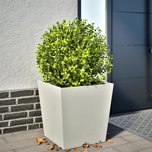 Plantenbak 50x50x50 cm staal wit is nu te koop bij PeponiXL, paradijselijk wonen!