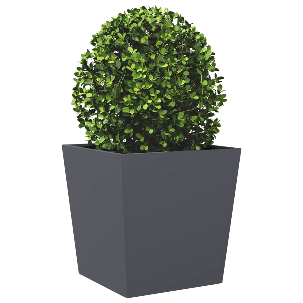 Plantenbak 50x50x50 cm staal antracietkleurig is nu te koop bij PeponiXL, paradijselijk wonen!