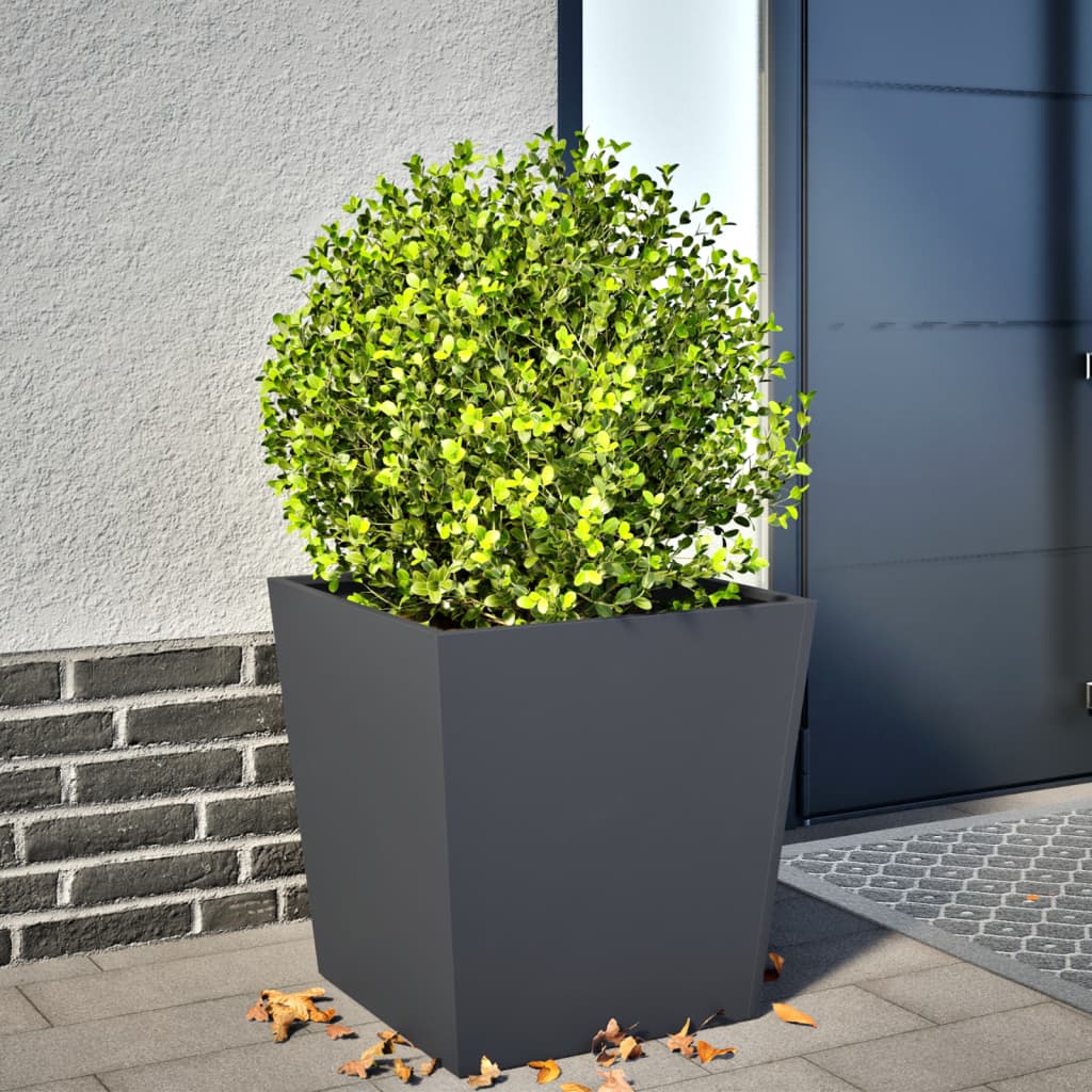 Plantenbak 50x50x50 cm staal antracietkleurig is nu te koop bij PeponiXL, paradijselijk wonen!