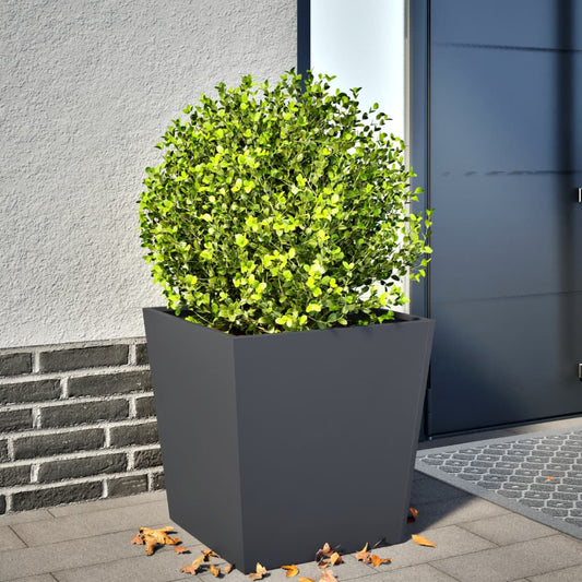 Plantenbak 50x50x50 cm staal antracietkleurig is nu te koop bij PeponiXL, paradijselijk wonen!
