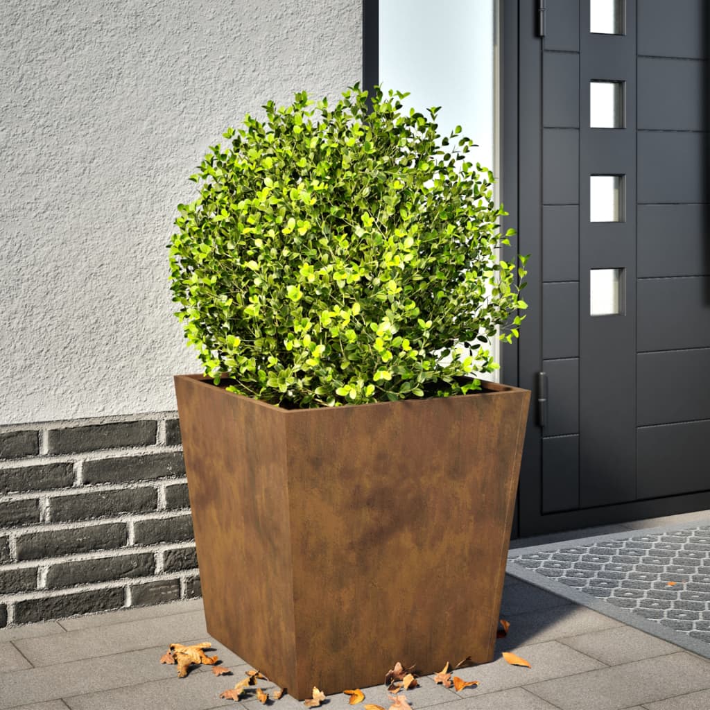 Plantenbak 50x50x50 cm weervast staal is nu te koop bij PeponiXL, paradijselijk wonen!