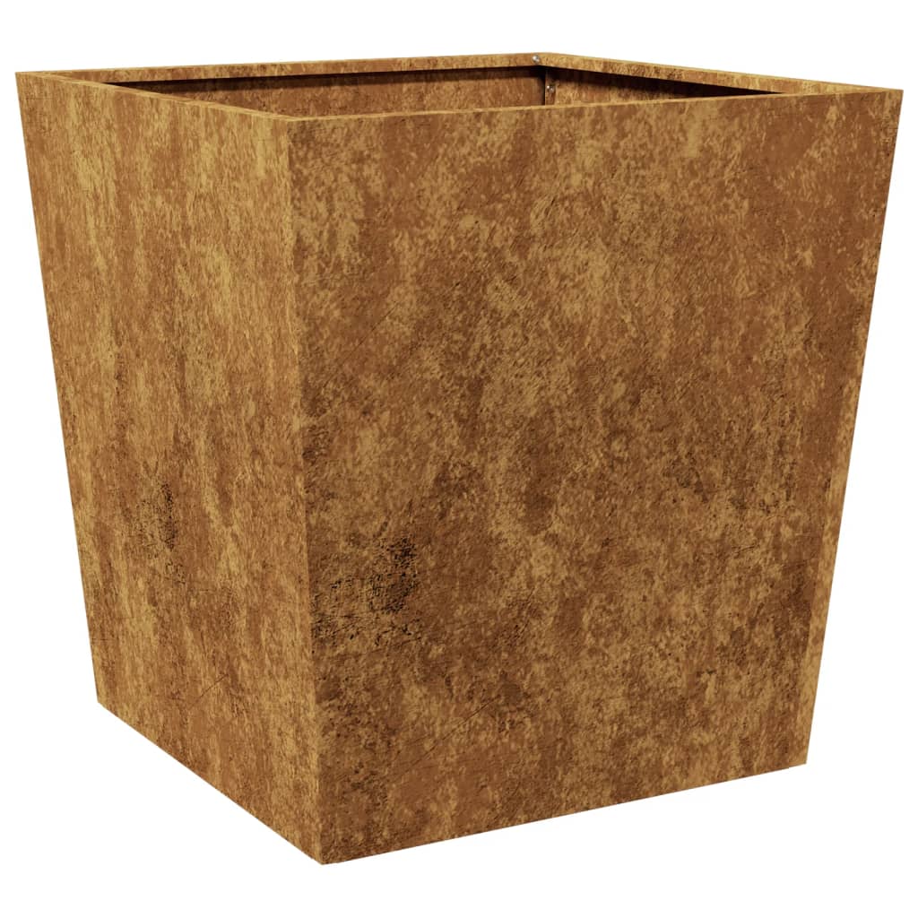 Plantenbakken 2 st 50x50x50 cm weervast staal is nu te koop bij PeponiXL, paradijselijk wonen!