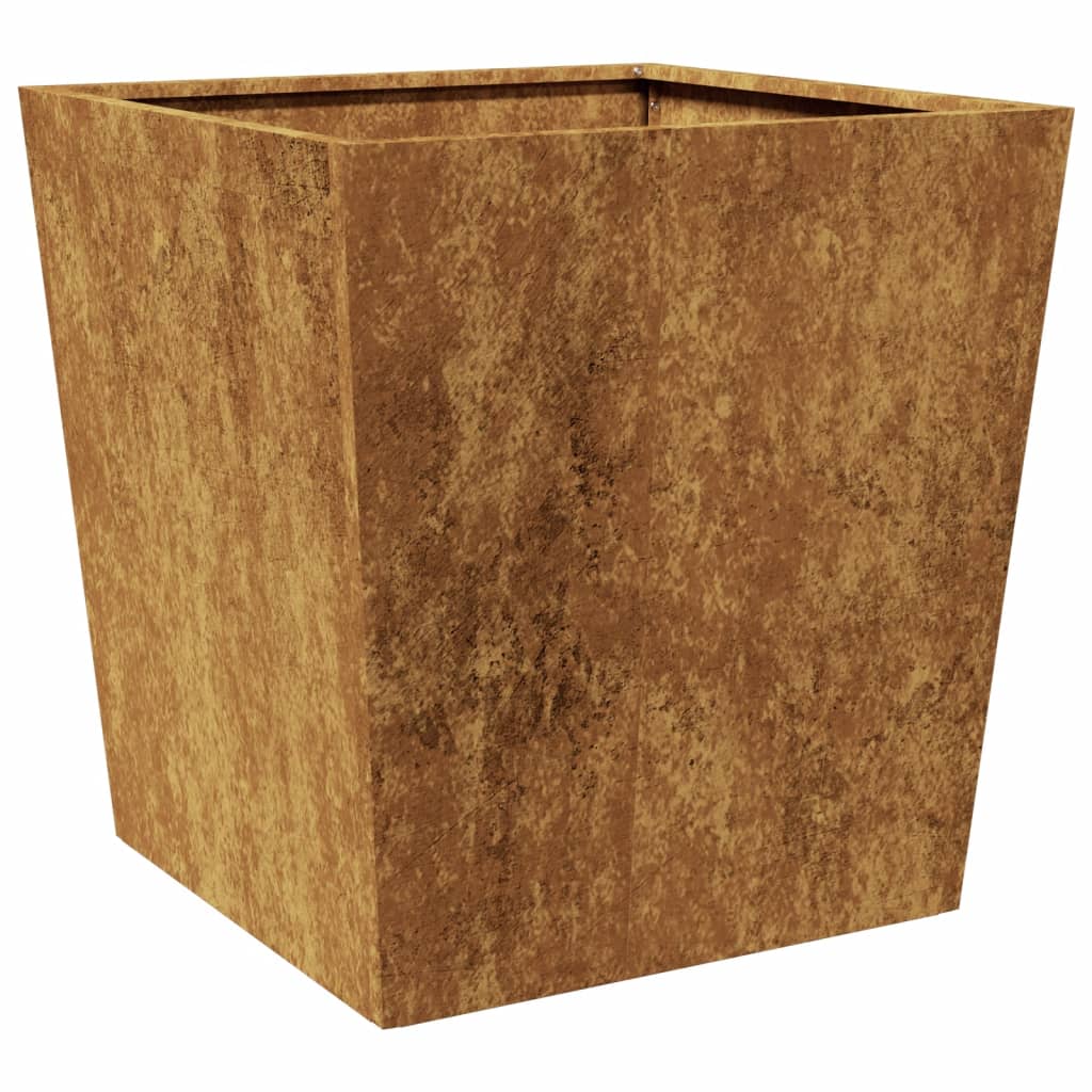 Plantenbakken 2 st 50x50x50 cm weervast staal is nu te koop bij PeponiXL, paradijselijk wonen!