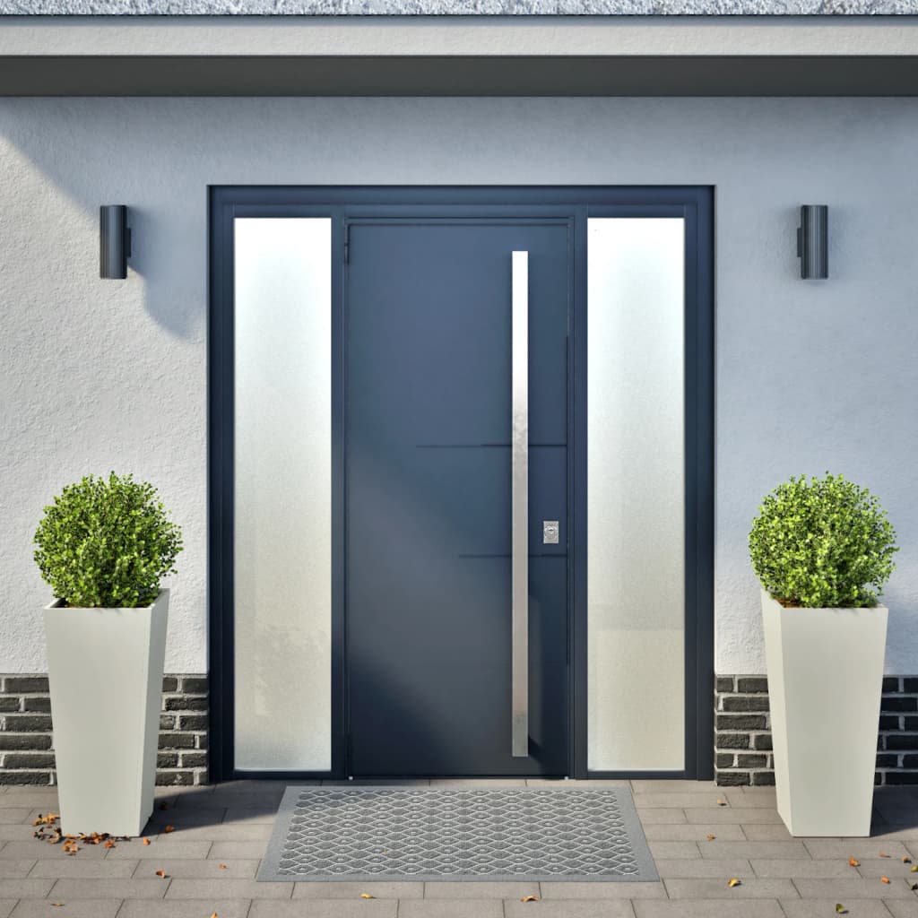 Plantenbakken 2 st 35x35x75 cm staal wit is nu te koop bij PeponiXL, paradijselijk wonen!