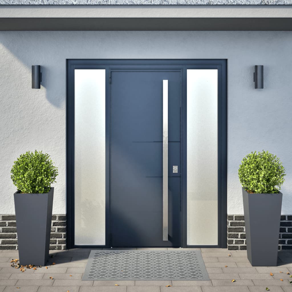 Plantenbakken 2 st 35x35x75 cm staal antracietkleurig is nu te koop bij PeponiXL, paradijselijk wonen!