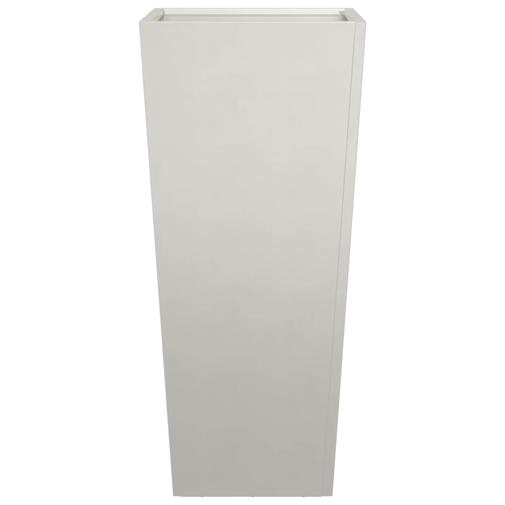 Plantenbakken 2 st 35x35x75 cm roestvrij staal is nu te koop bij PeponiXL, paradijselijk wonen!