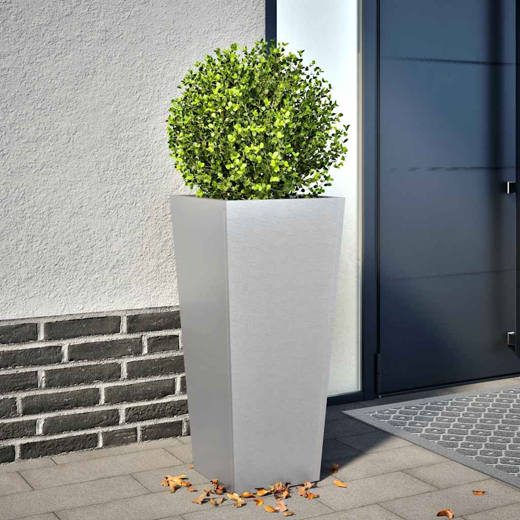 Plantenbak 35x35x75 cm gegalvaniseerd staal is nu te koop bij PeponiXL, paradijselijk wonen!