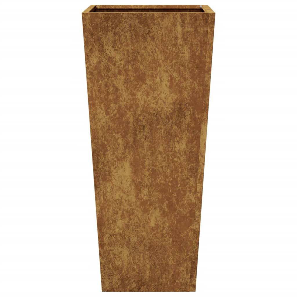 Plantenbakken 2 st 35x35x75 cm weervast staal is nu te koop bij PeponiXL, paradijselijk wonen!