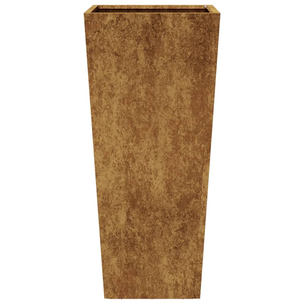 Plantenbakken 2 st 35x35x75 cm weervast staal is nu te koop bij PeponiXL, paradijselijk wonen!