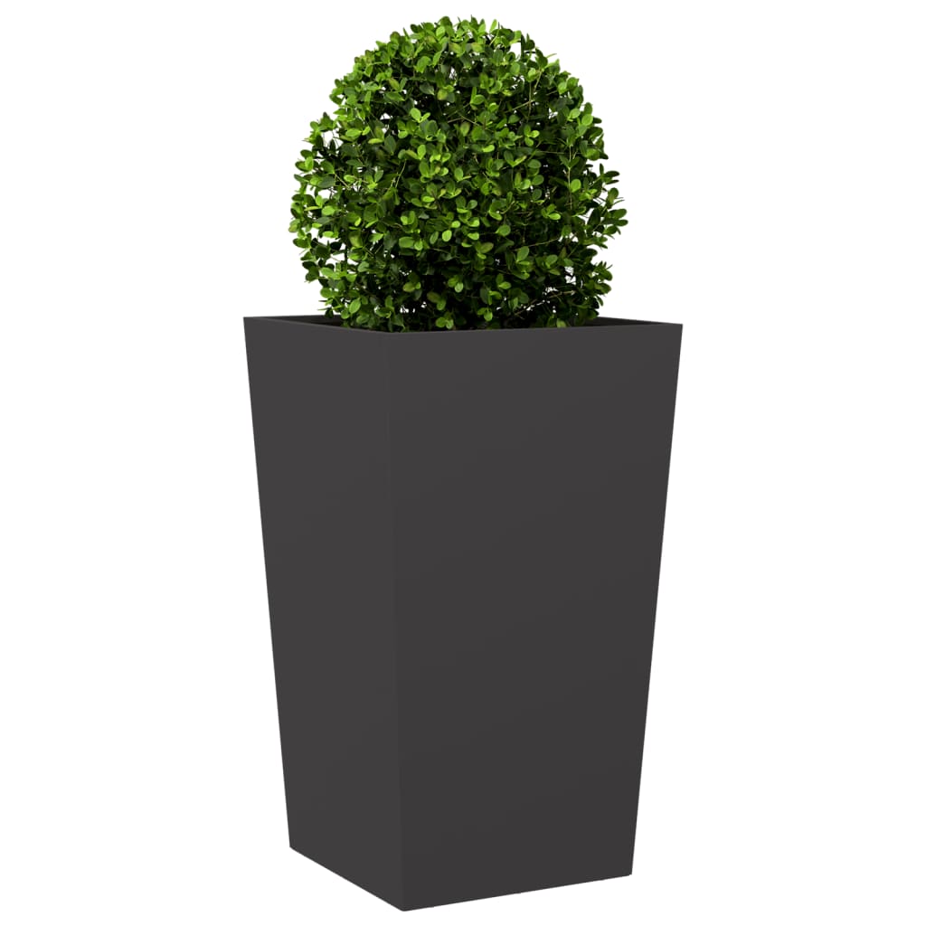 Plantenbak 45x45x75 cm staal zwart is nu te koop bij PeponiXL, paradijselijk wonen!
