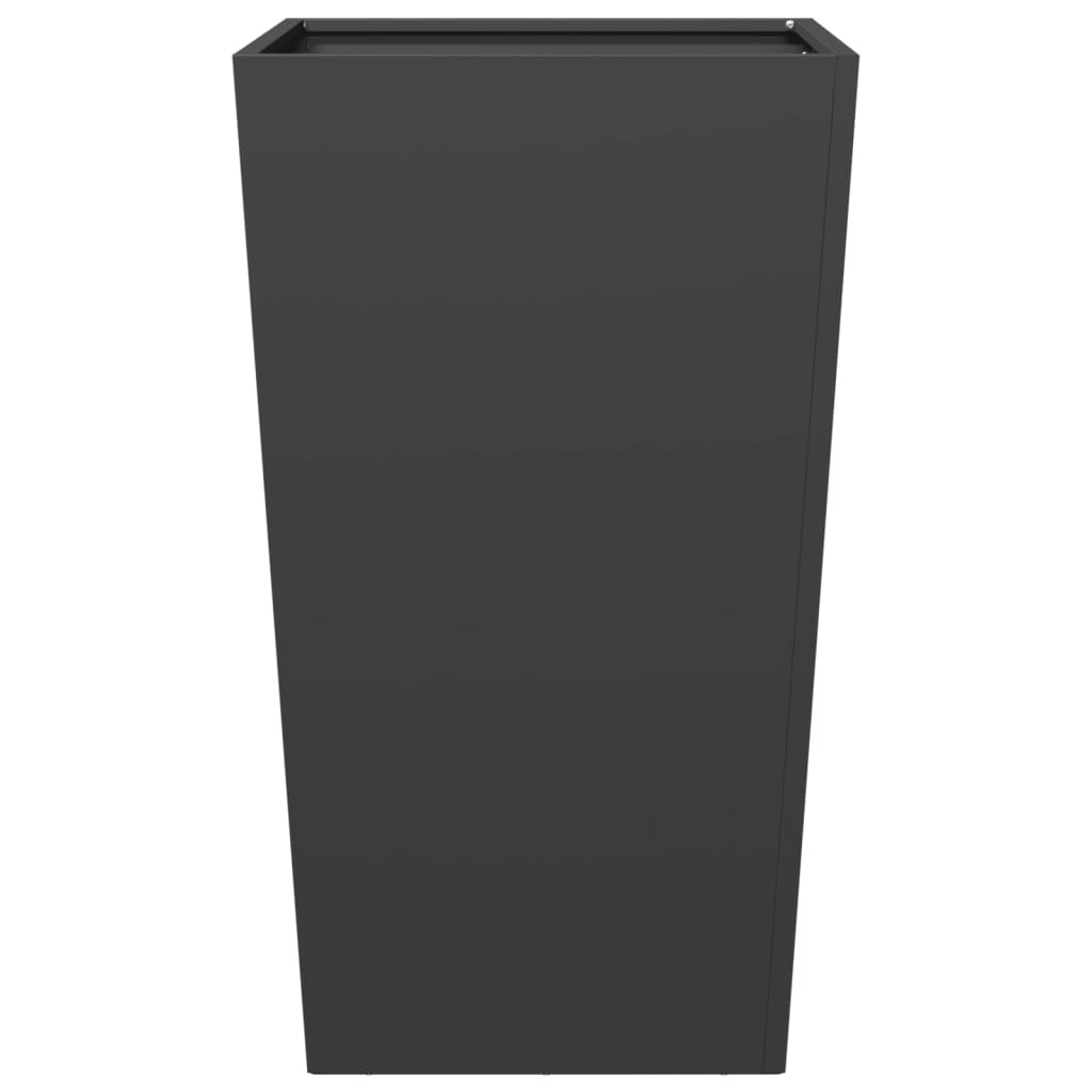 Plantenbak 45x45x75 cm staal zwart is nu te koop bij PeponiXL, paradijselijk wonen!