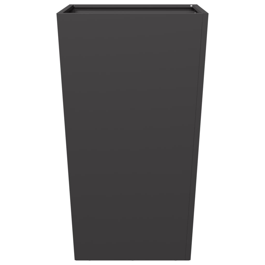 Plantenbak 45x45x75 cm staal zwart is nu te koop bij PeponiXL, paradijselijk wonen!