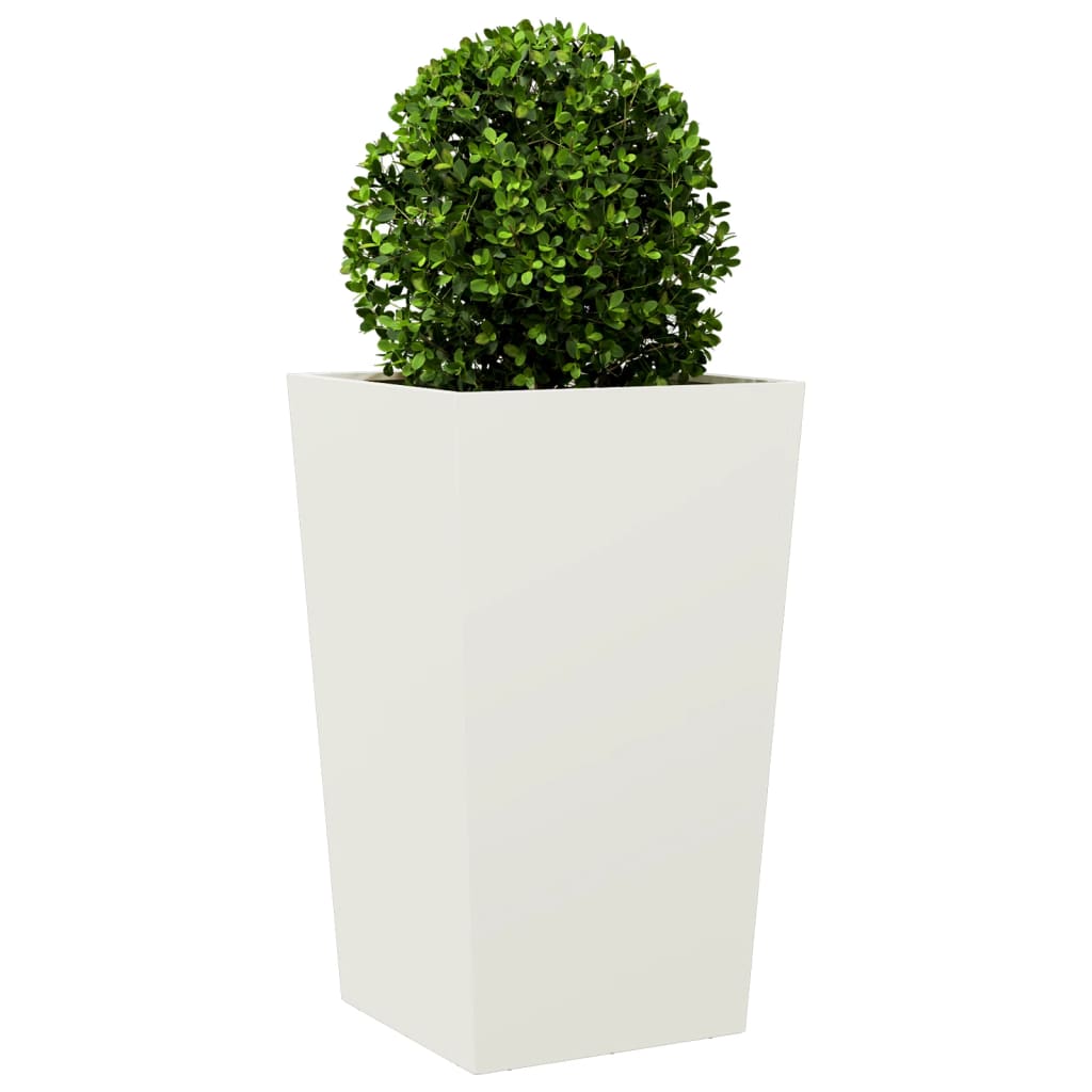 Plantenbak 45x45x75 cm staal wit is nu te koop bij PeponiXL, paradijselijk wonen!