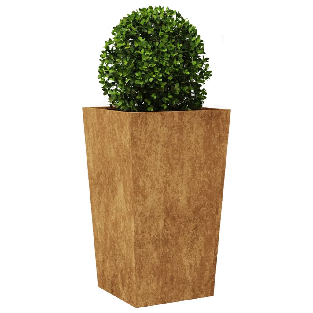Plantenbakken 2 st 45x45x75 cm weervast staal is nu te koop bij PeponiXL, paradijselijk wonen!
