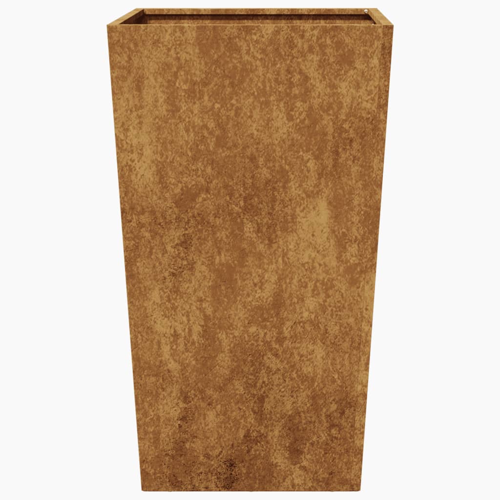 Plantenbakken 2 st 45x45x75 cm weervast staal is nu te koop bij PeponiXL, paradijselijk wonen!
