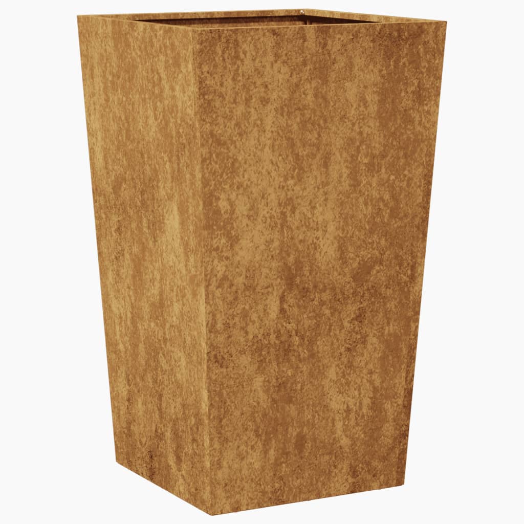 Plantenbakken 2 st 45x45x75 cm weervast staal is nu te koop bij PeponiXL, paradijselijk wonen!