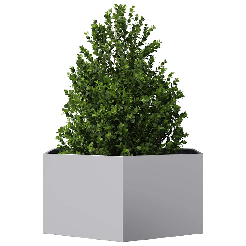 Plantenbak zeshoek 104x90x45 cm gegalvaniseerd staal is nu te koop bij PeponiXL, paradijselijk wonen!