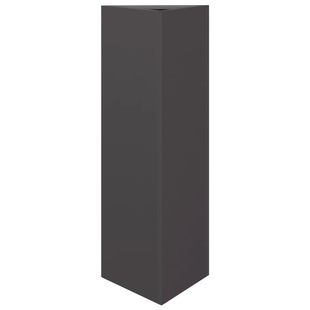 Plantenbak driehoek 30x26x75 cm staal zwart is nu te koop bij PeponiXL, paradijselijk wonen!