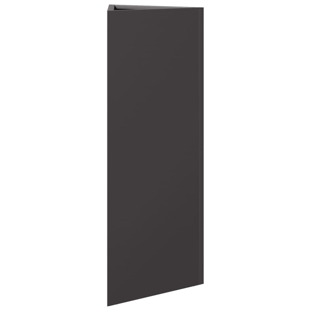Plantenbak driehoek 30x26x75 cm staal zwart is nu te koop bij PeponiXL, paradijselijk wonen!