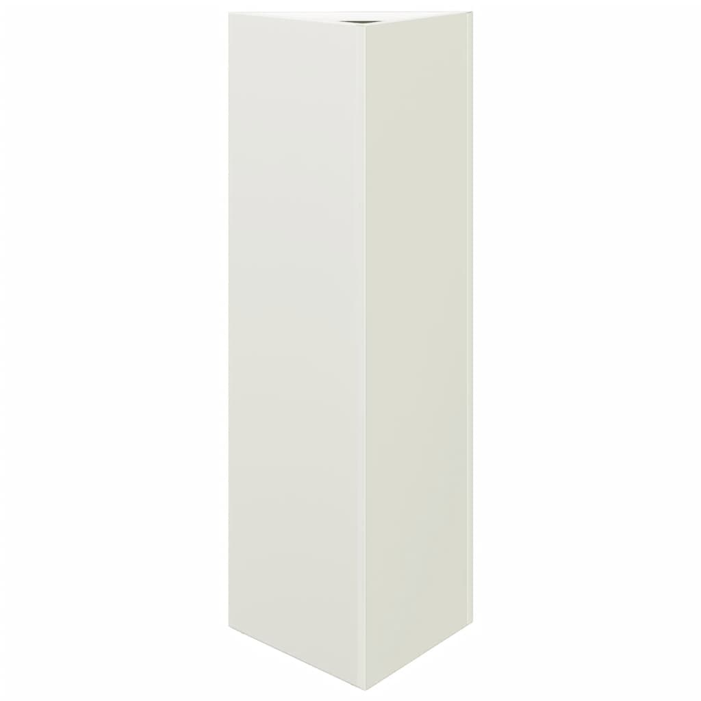 Plantenbak driehoek 30x26x75 cm staal wit is nu te koop bij PeponiXL, paradijselijk wonen!