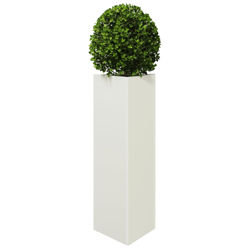 Plantenbak driehoek 30x26x75 cm staal wit is nu te koop bij PeponiXL, paradijselijk wonen!