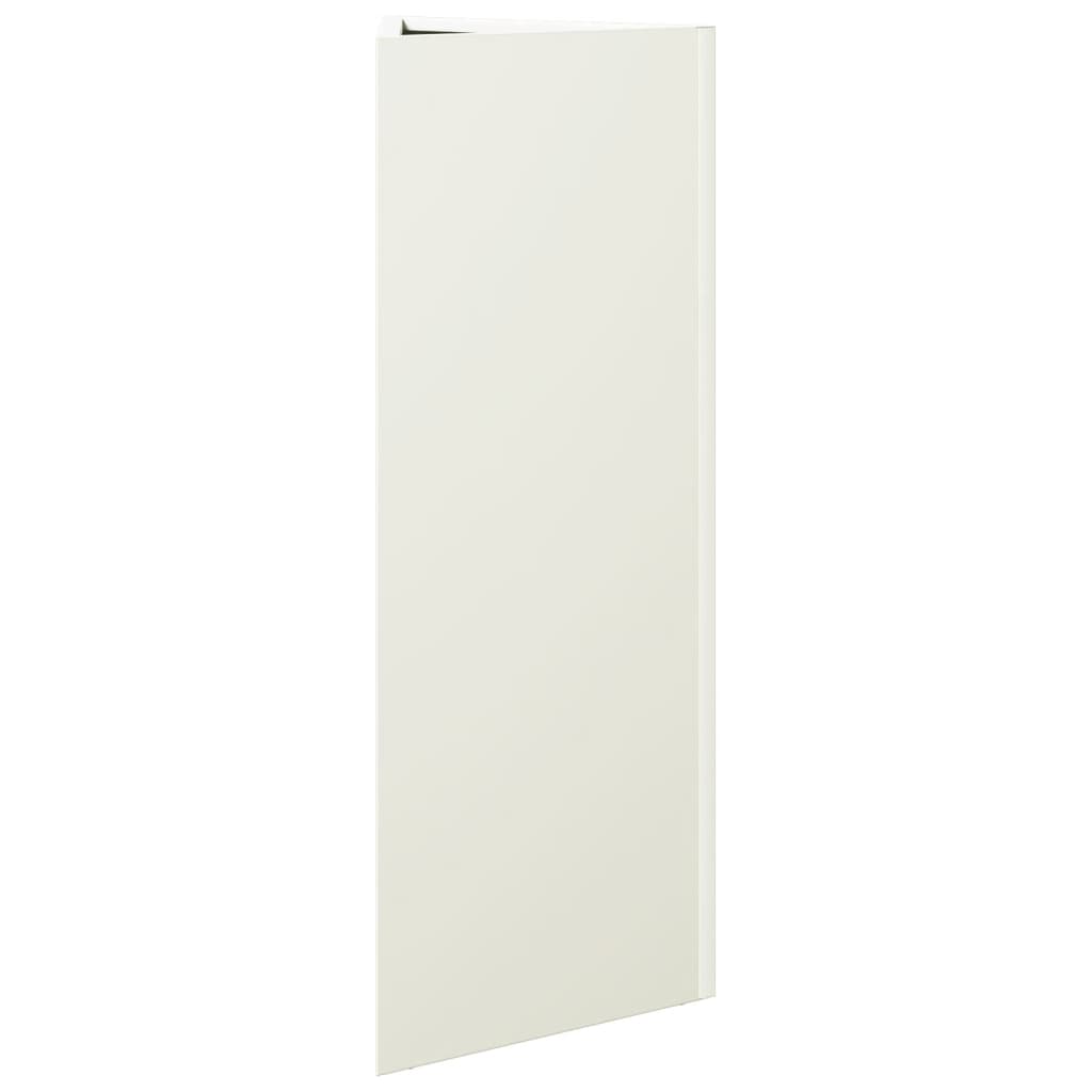 Plantenbak driehoek 30x26x75 cm staal wit is nu te koop bij PeponiXL, paradijselijk wonen!