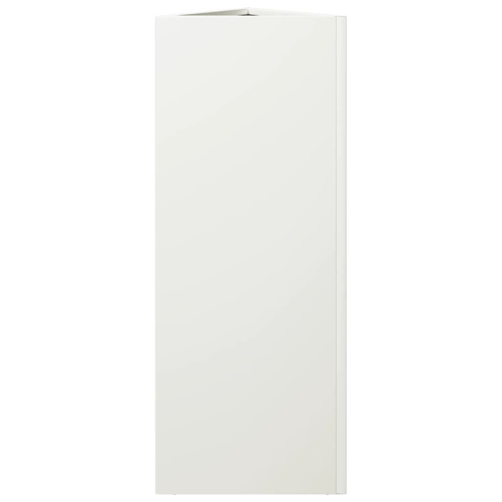 Plantenbak driehoek 30x26x75 cm staal wit is nu te koop bij PeponiXL, paradijselijk wonen!