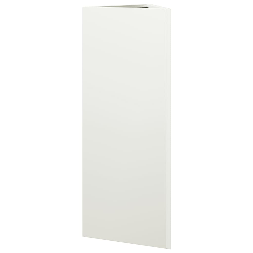 Plantenbak driehoek 30x26x75 cm staal wit is nu te koop bij PeponiXL, paradijselijk wonen!