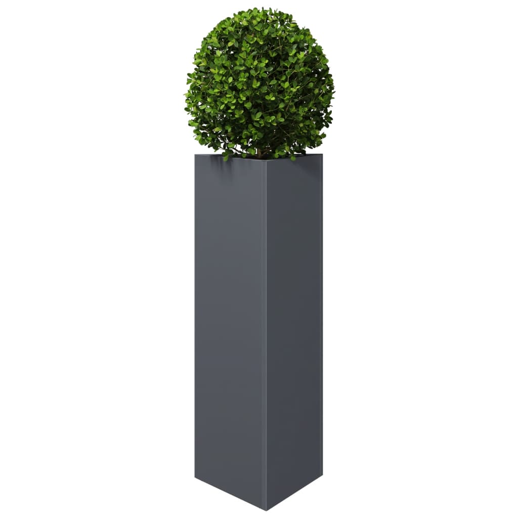 Plantenbak driehoek 30x26x75 cm staal antracietkleurig is nu te koop bij PeponiXL, paradijselijk wonen!