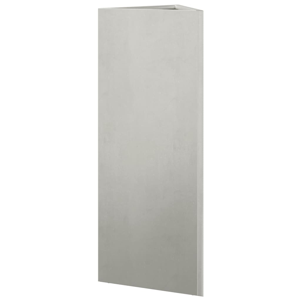 Plantenbak driehoek 30x26x75 cm roestvrij staal is nu te koop bij PeponiXL, paradijselijk wonen!
