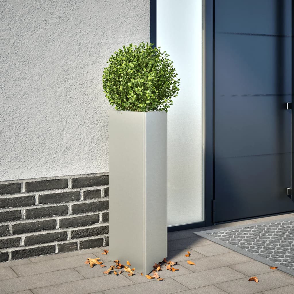 Plantenbak driehoek 30x26x75 cm roestvrij staal is nu te koop bij PeponiXL, paradijselijk wonen!