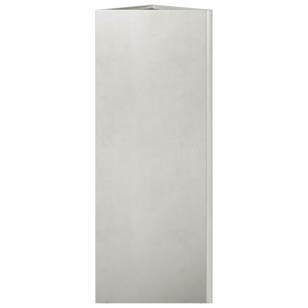 Plantenbakken 2 st driehoek 30x26x75 cm roestvrij staal is nu te koop bij PeponiXL, paradijselijk wonen!