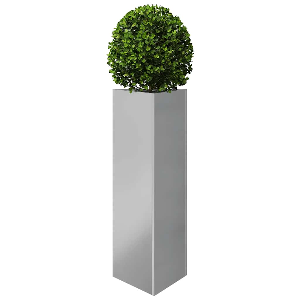 Plantenbakken 2 st driehoek 30x26x75 cm gegalvaniseerd staal is nu te koop bij PeponiXL, paradijselijk wonen!