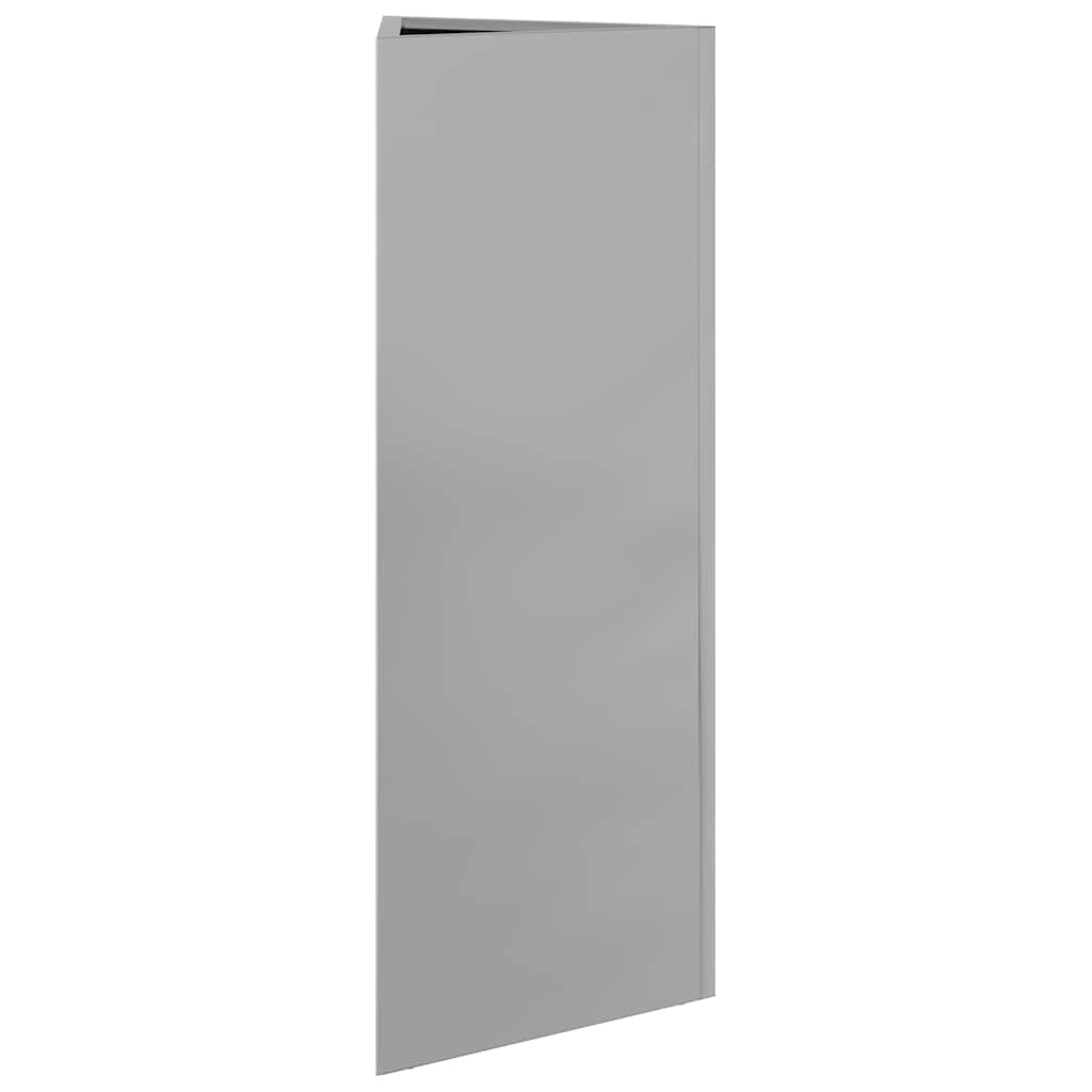 Plantenbakken 2 st driehoek 30x26x75 cm gegalvaniseerd staal is nu te koop bij PeponiXL, paradijselijk wonen!