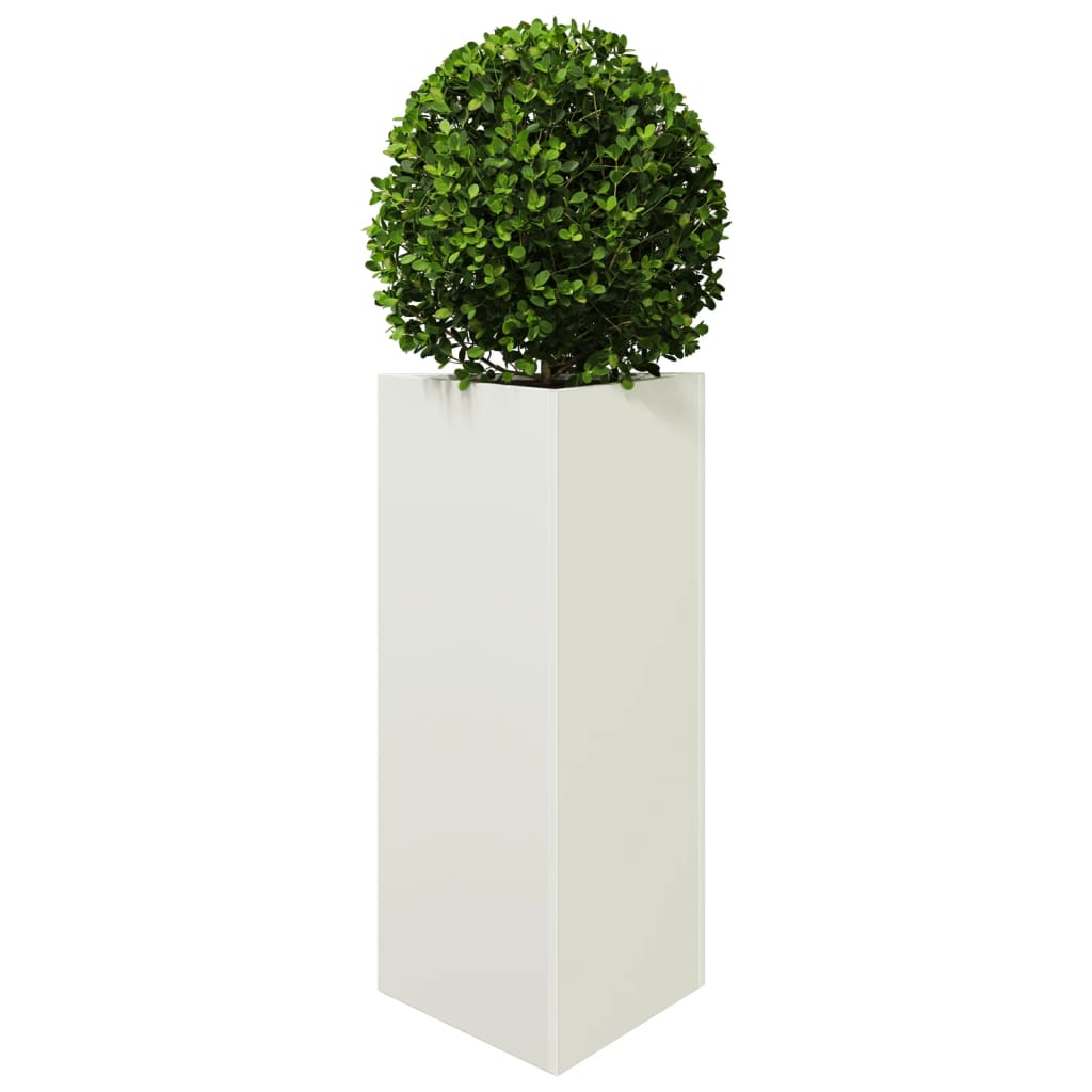 Plantenbak driehoek 40x34,5x75 cm staal wit is nu te koop bij PeponiXL, paradijselijk wonen!
