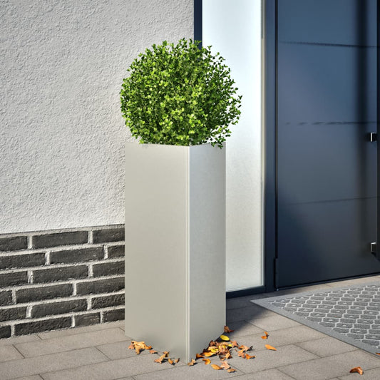 Plantenbakken 2 st driehoek 40x34,5x75 cm roestvrij staal is nu te koop bij PeponiXL, paradijselijk wonen!