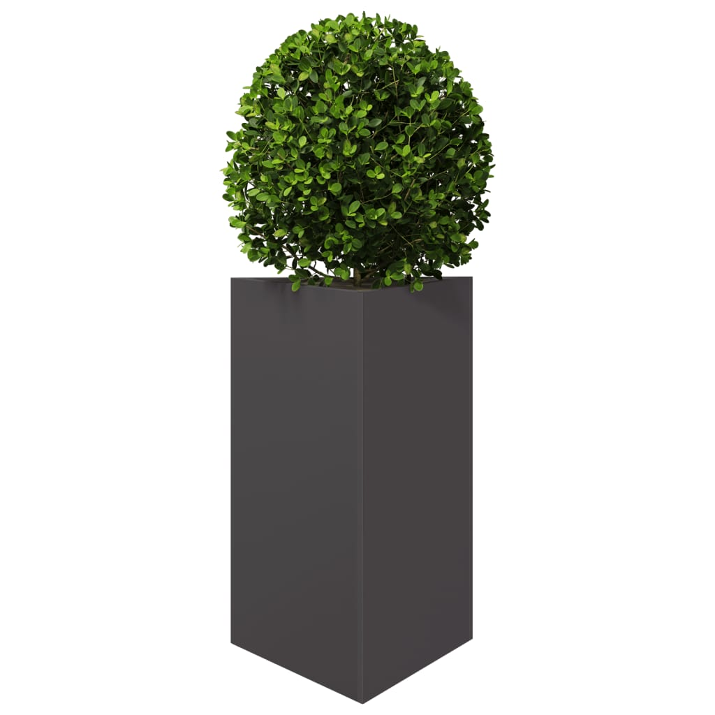 Plantenbak driehoek 50x43x75 cm staal zwart is nu te koop bij PeponiXL, paradijselijk wonen!