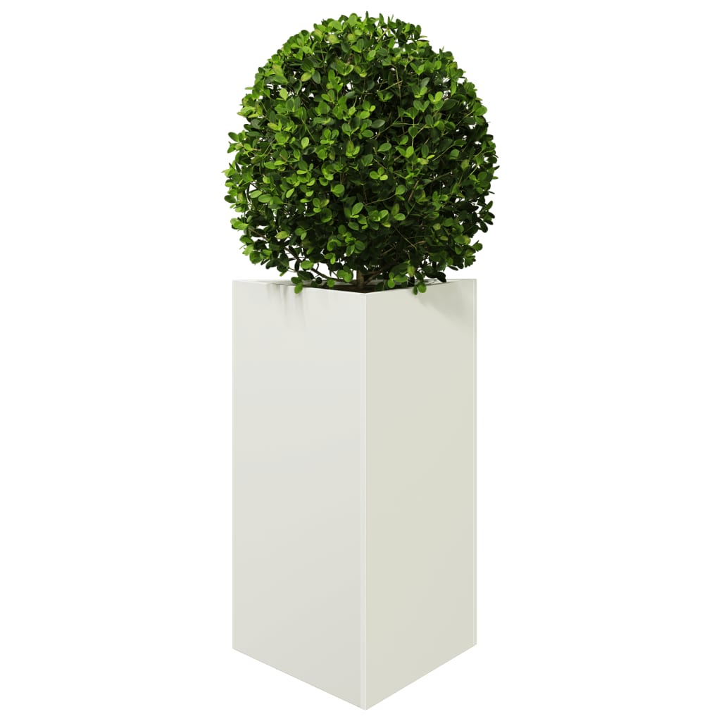 Plantenbak driehoek 50x43x75 cm staal wit is nu te koop bij PeponiXL, paradijselijk wonen!
