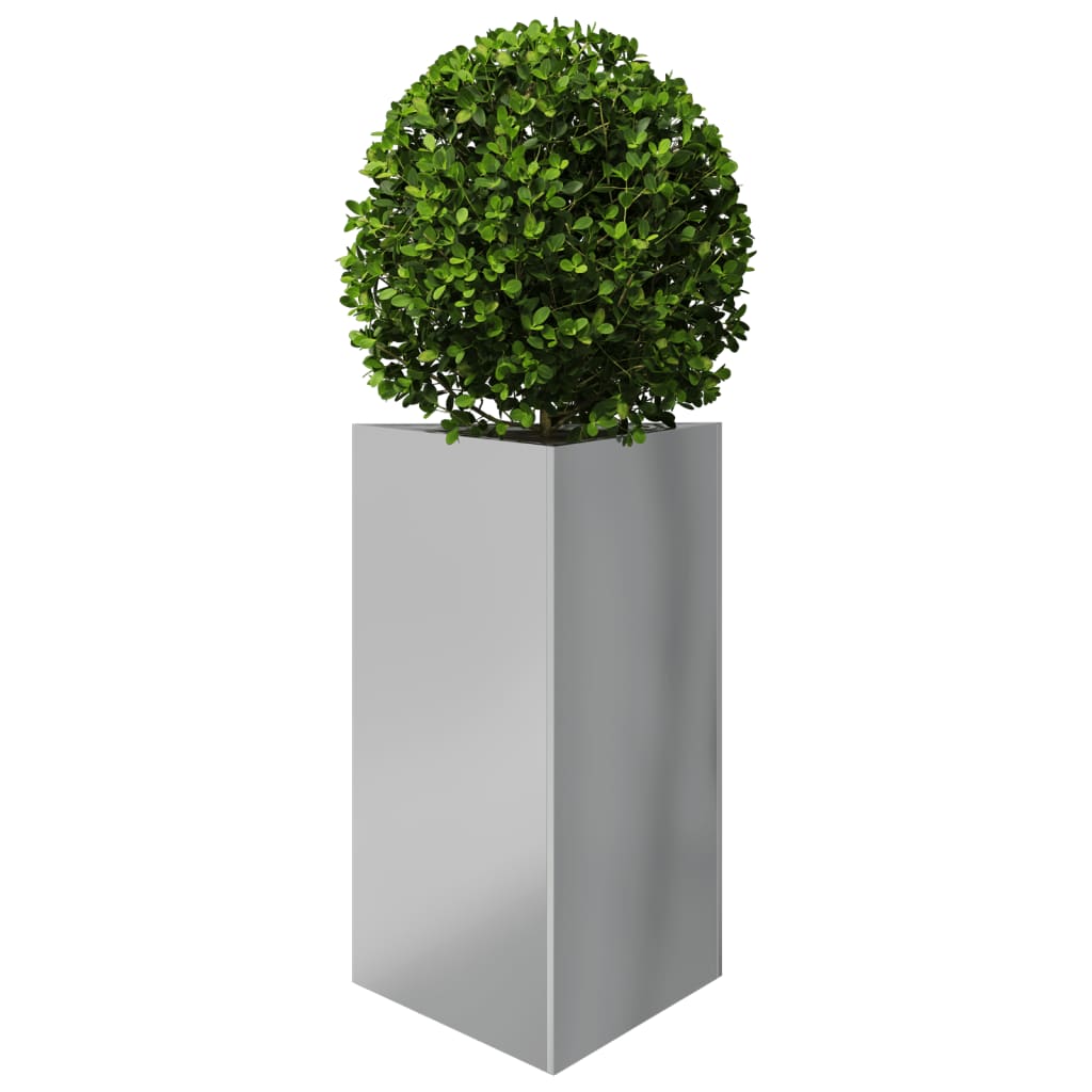 Plantenbakken 2 st driehoek 50x43x75 cm gegalvaniseerd staal is nu te koop bij PeponiXL, paradijselijk wonen!