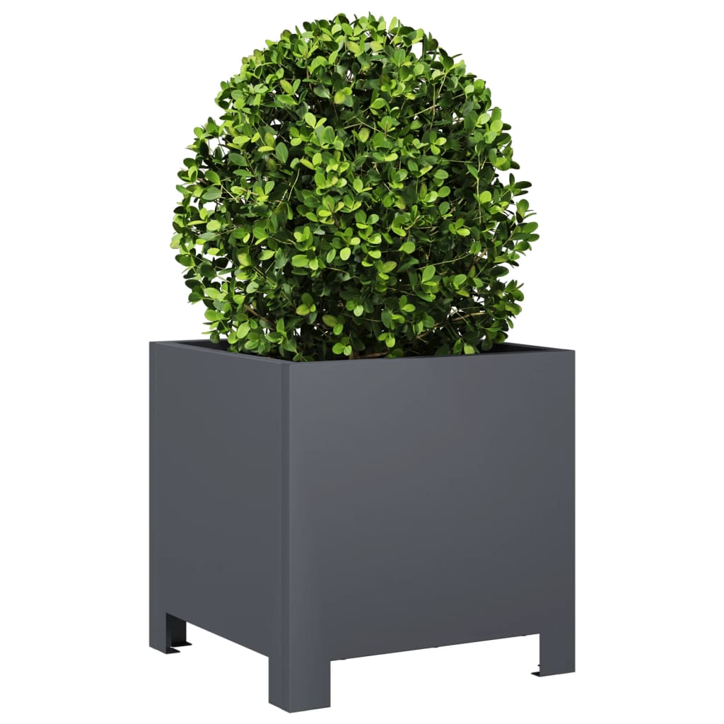 Plantenbak 30x30x30 cm staal antracietkleurig is nu te koop bij PeponiXL, paradijselijk wonen!