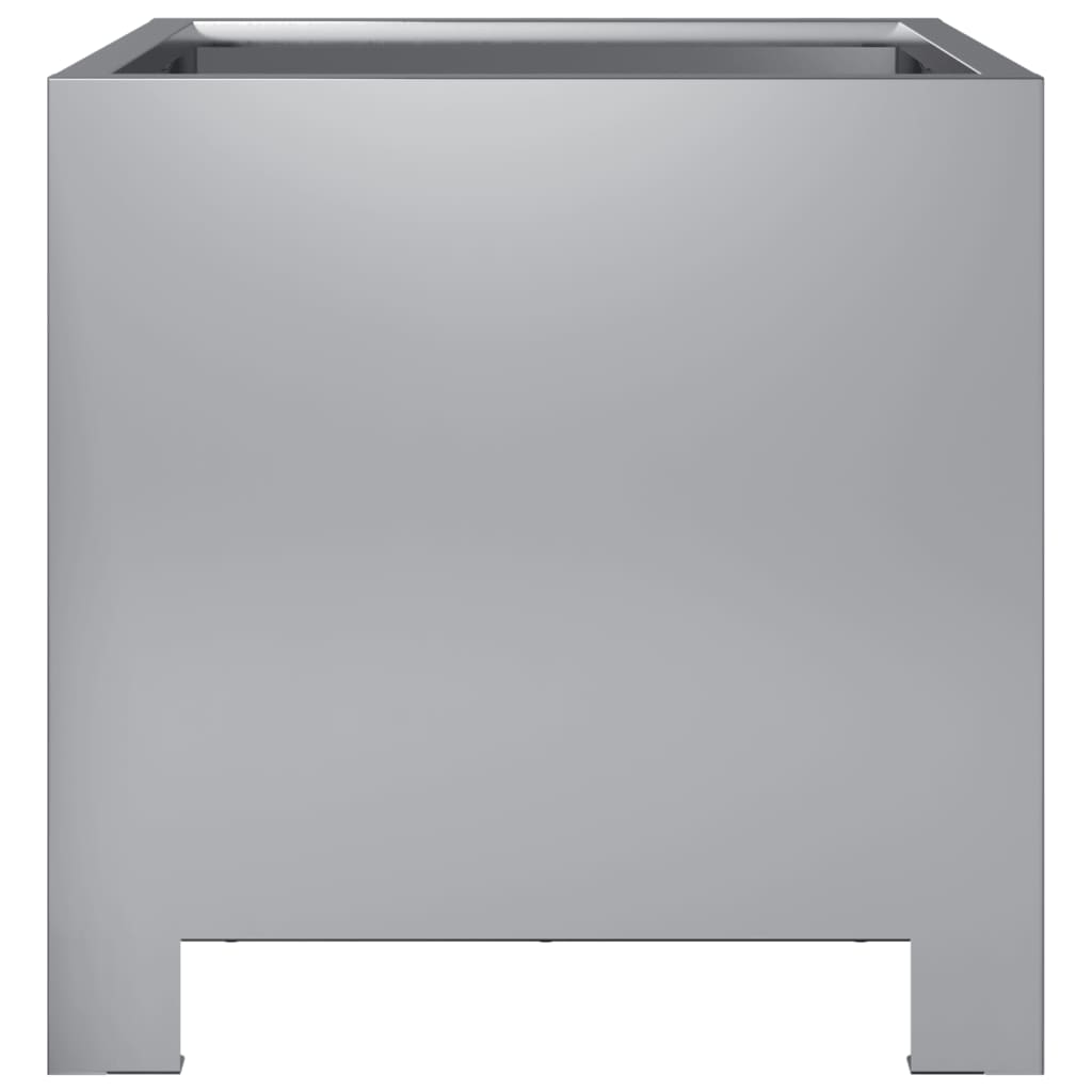 Plantenbakken 2 st 30x30x30 cm gegalvaniseerd staal is nu te koop bij PeponiXL, paradijselijk wonen!