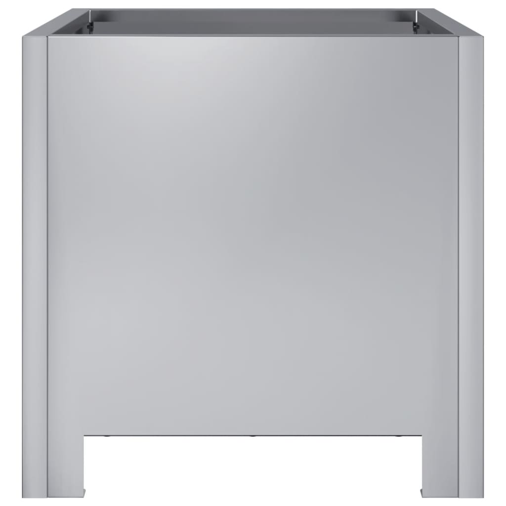 Plantenbakken 2 st 30x30x30 cm gegalvaniseerd staal is nu te koop bij PeponiXL, paradijselijk wonen!